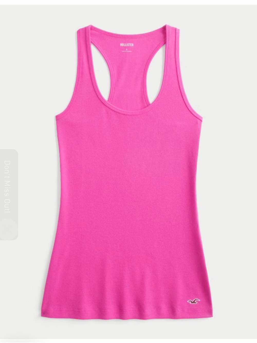Hollister Women's Bright Pink Racerback Tank